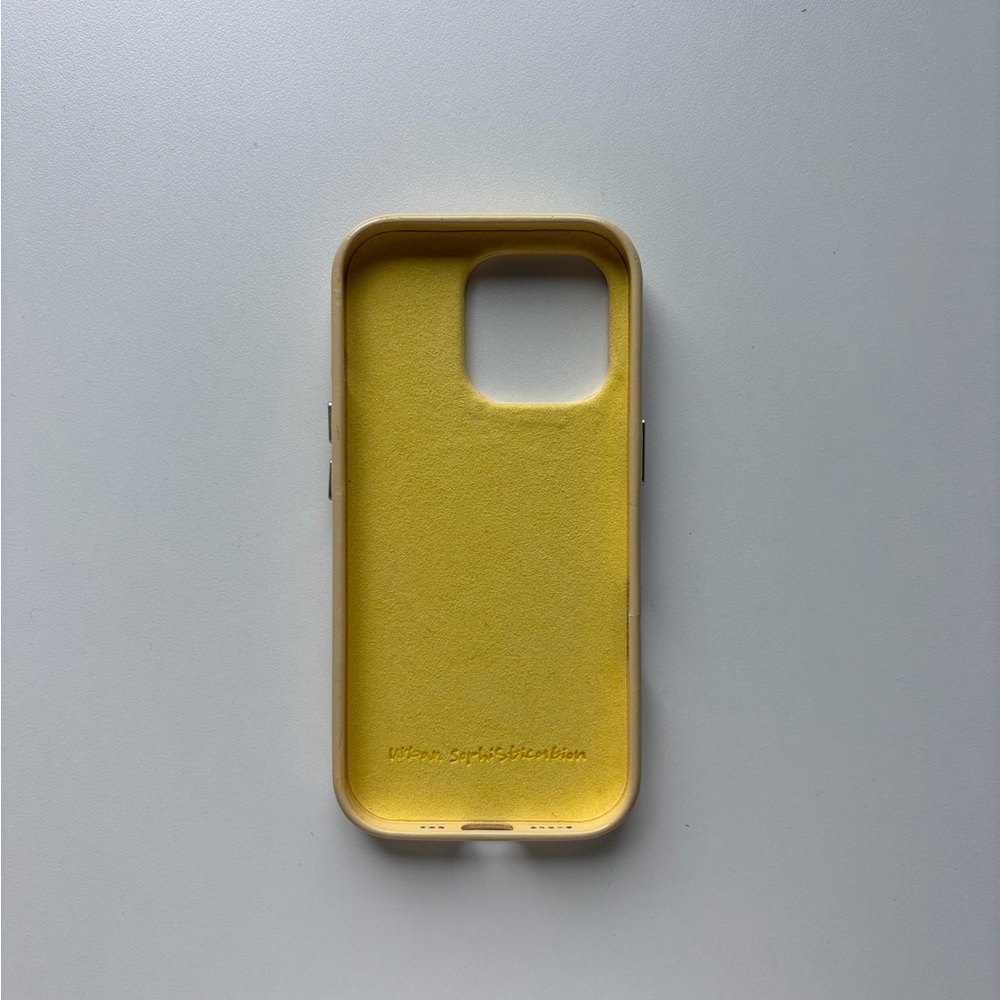 Used Urban Sophistication The Skinny Case in Butter Yellow, iPhone 16 Pro Case - Picture 6 of 10